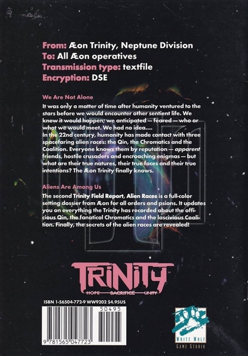 Trinity - Field Report Alien Races (B Grade) (Genbrug)